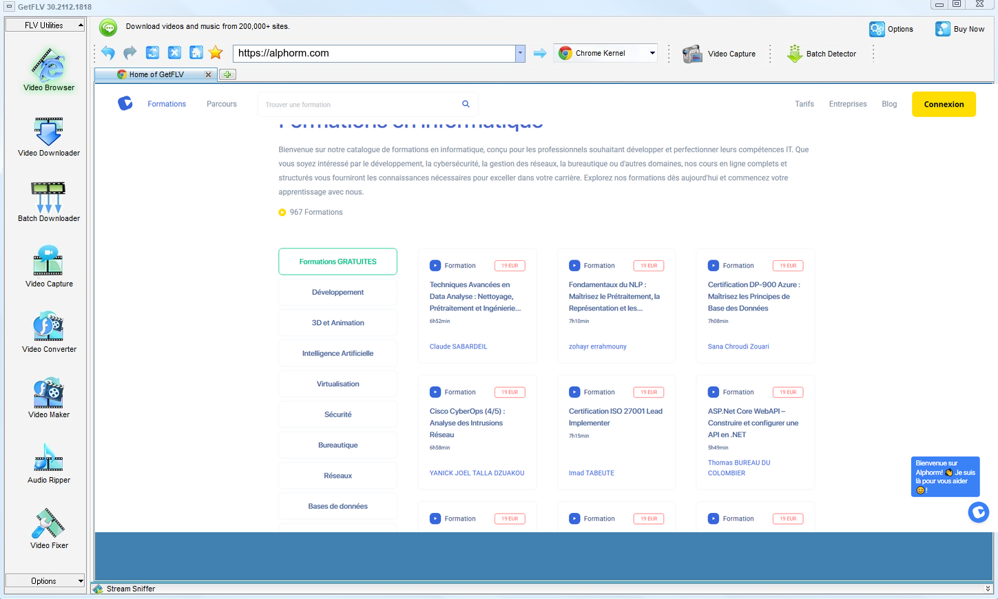 GetFLV Alphorm Downloader for Windows and Mac — alphorm