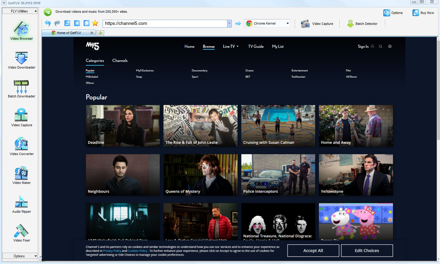 How to Download Catch-Up TV from Channel 5