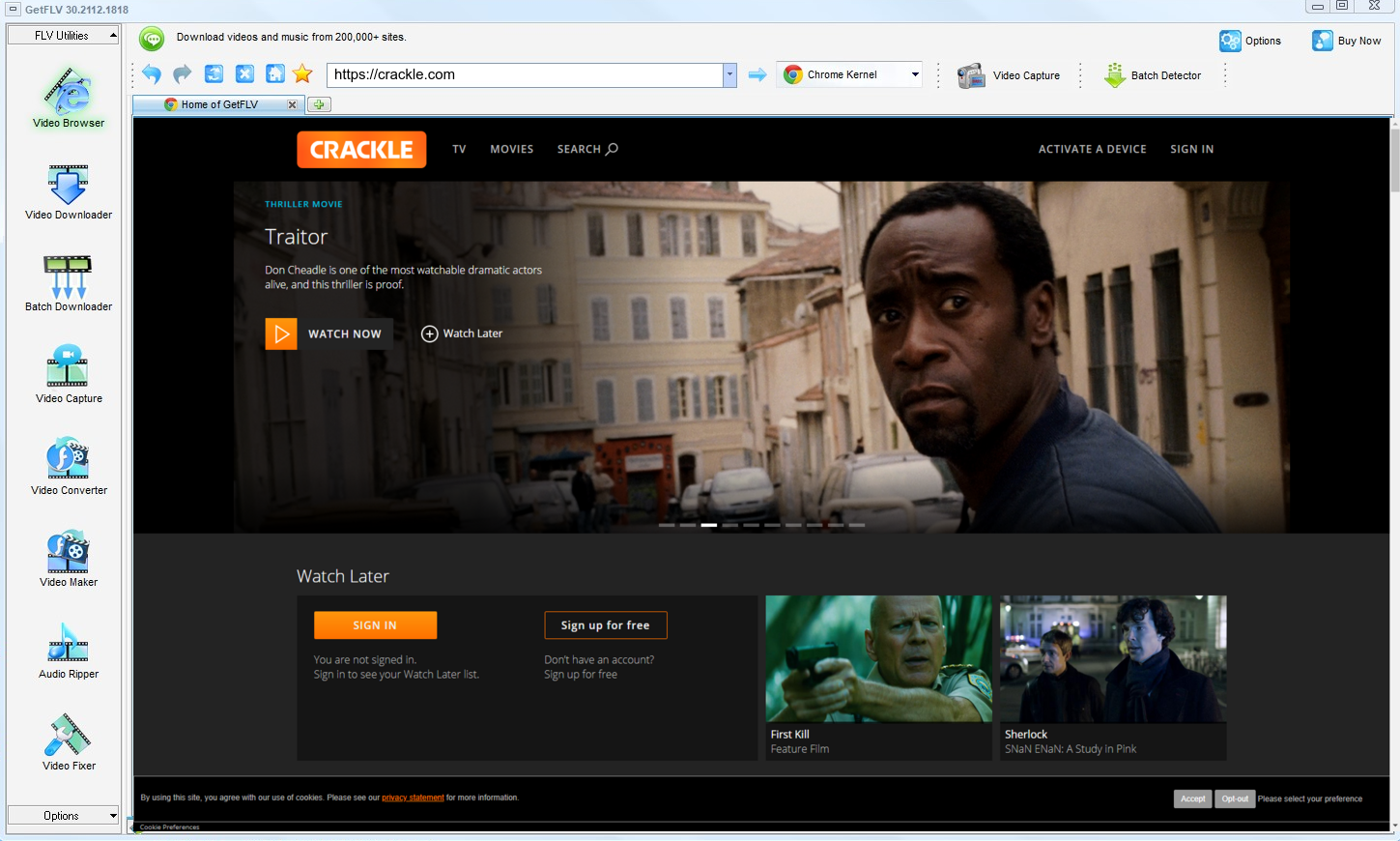 How to Download Free Movies and Clips from Crackle