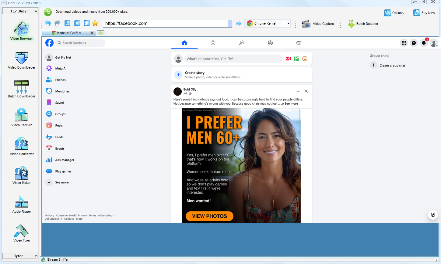 GetFLV Facebook Downloader for Windows and Mac — Facebook