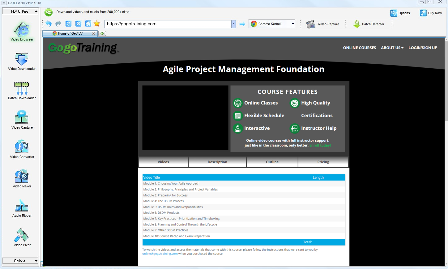 Download Video Training Assets from GoGoTraining