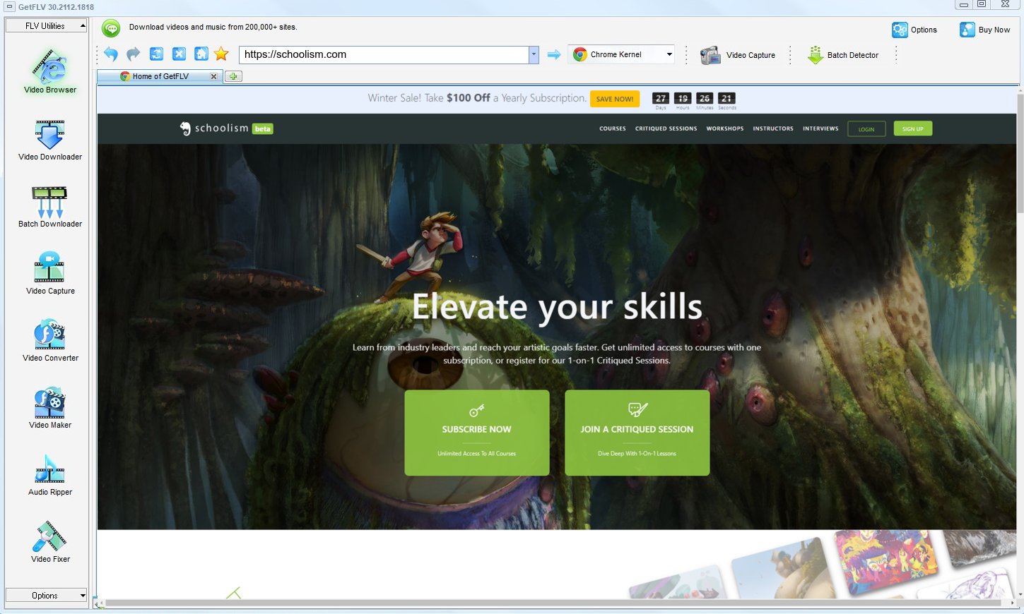 How to Download Lessons from Schoolism
